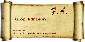 Fülöp Adrienn névjegykártya